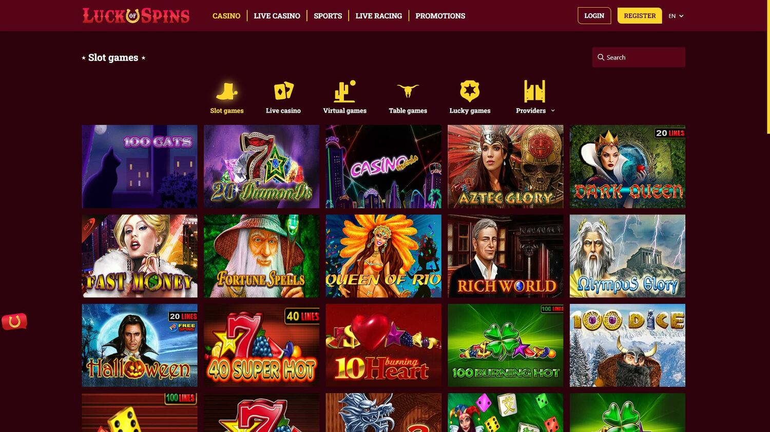Luck Of Spins Casino Review